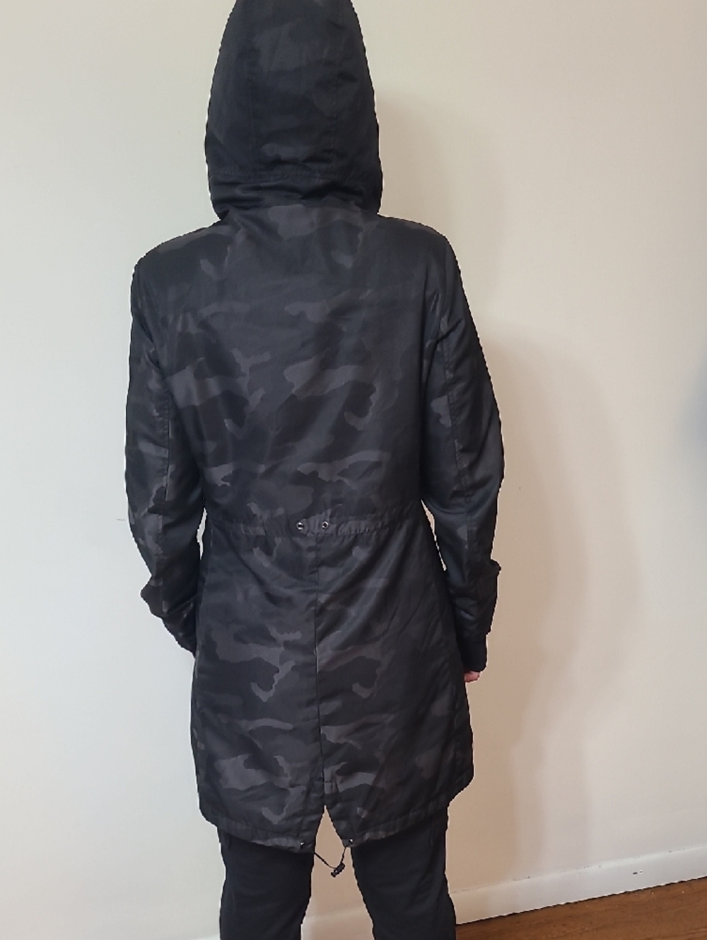 Michael Kors Black Hooded Mid-Length Utility Coat - Picture 6 of 12
